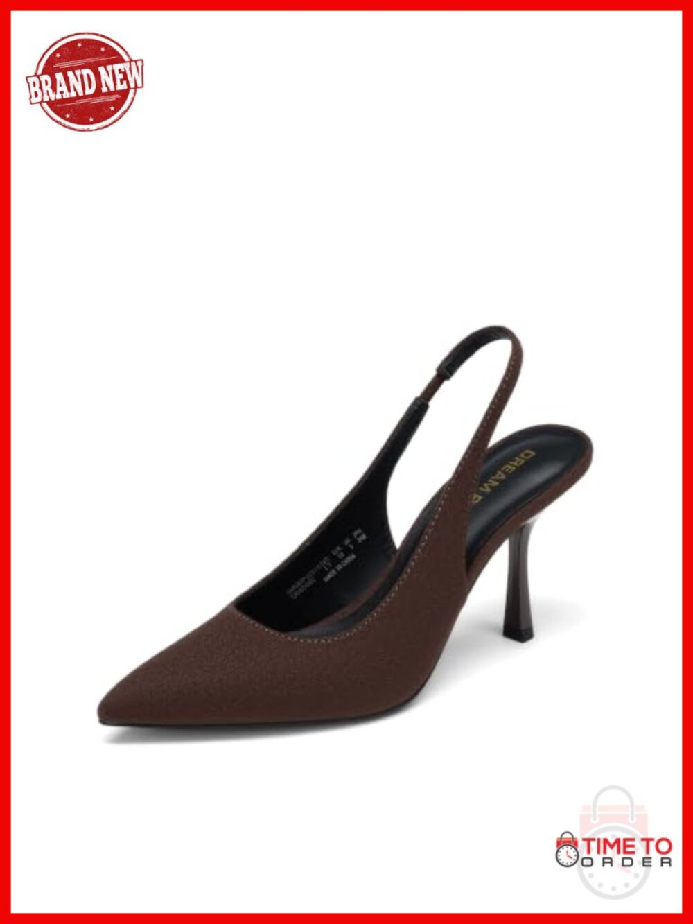 Women's Slingback High Heels Pointed Toe Stiletto Pumps Dressy